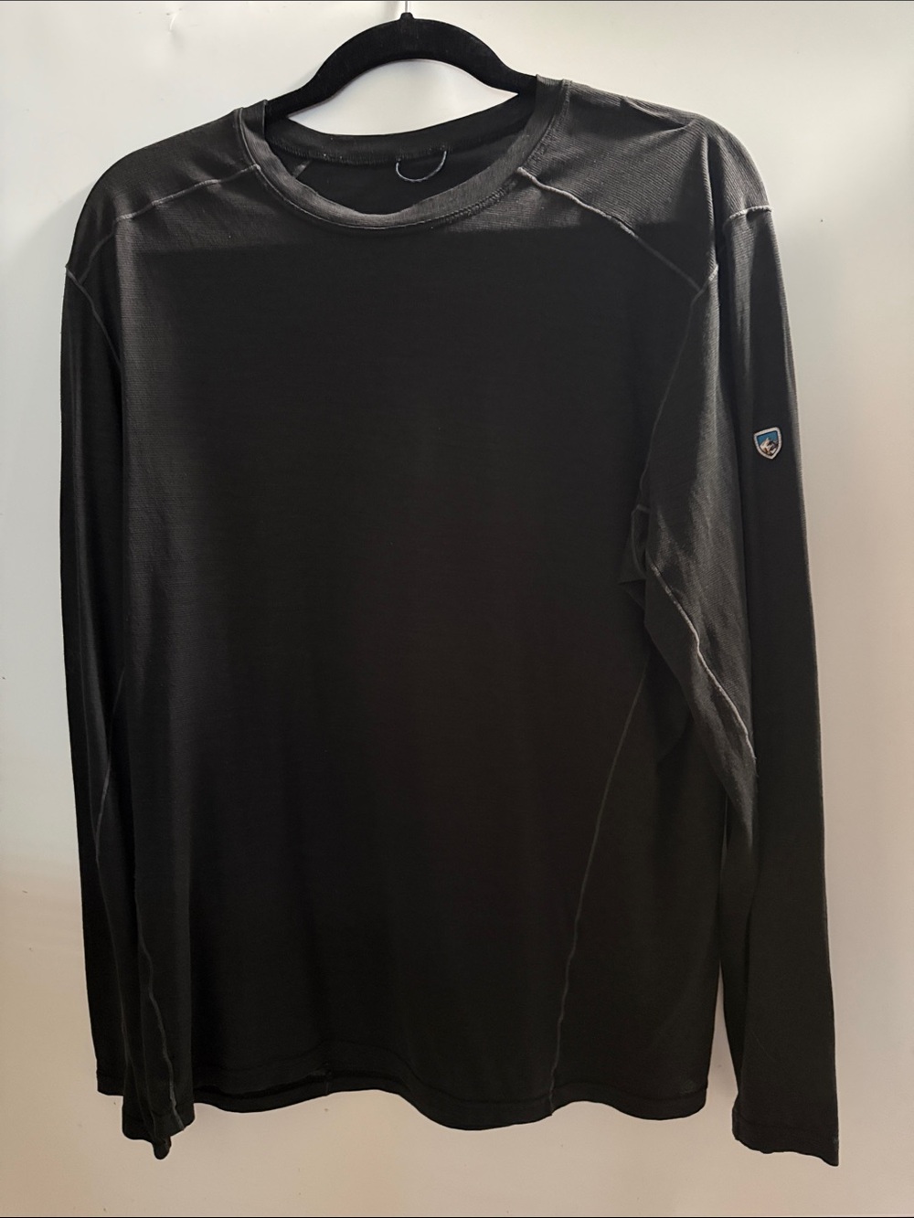 Men's Long Sleeve base layer Shirt - Black